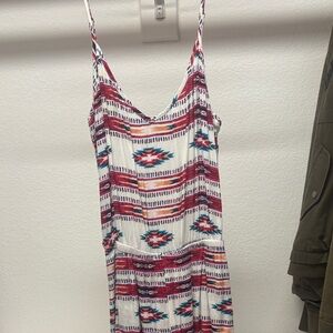 Show Me Your MuMu Tribal Print Mini Dress - Red, Blue, White